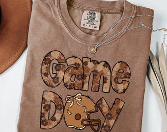 Comfort Colors® Football Season Shirt, Football Mama T Shirt, Football Game Day T-Shirt, Football Fall Season Tee