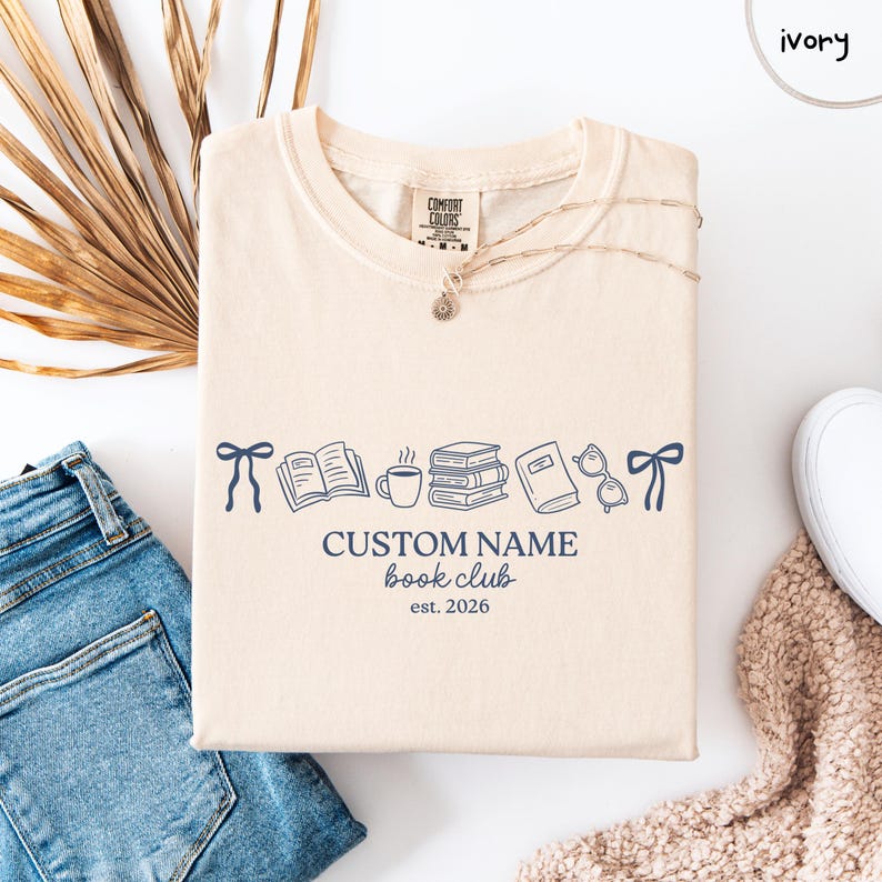 Comfort Colors® Personalized Book Club T-Shirt | Custom Book Club Name T-shirt, Reading Club Shirt, Gift For Book Lovers, Gift For Bookworm image 4