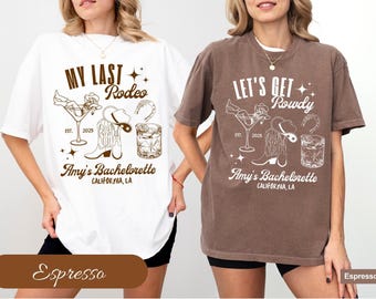 Custom Last Rodeo Bachelorette Shirts Same Cowboy Forever Last Hoedown Country Bach Nashville Bachelorette Party Cowgirl Bridal Party Shirts