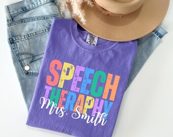 Comfort Colors® Speech Therapy Shirt SLP Shirt SLPA Gift For Speech Therapist Group Shirt Speech Language Pathologist Speech Pathologist Tee