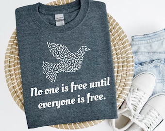 Palestina Libre, La Liberación de Todo el Pueblo está Conectada con Palestina, Camiseta Palestina Libre, Camiseta Aceitunas Palestinas, Camiseta Palestina Libre Gaza