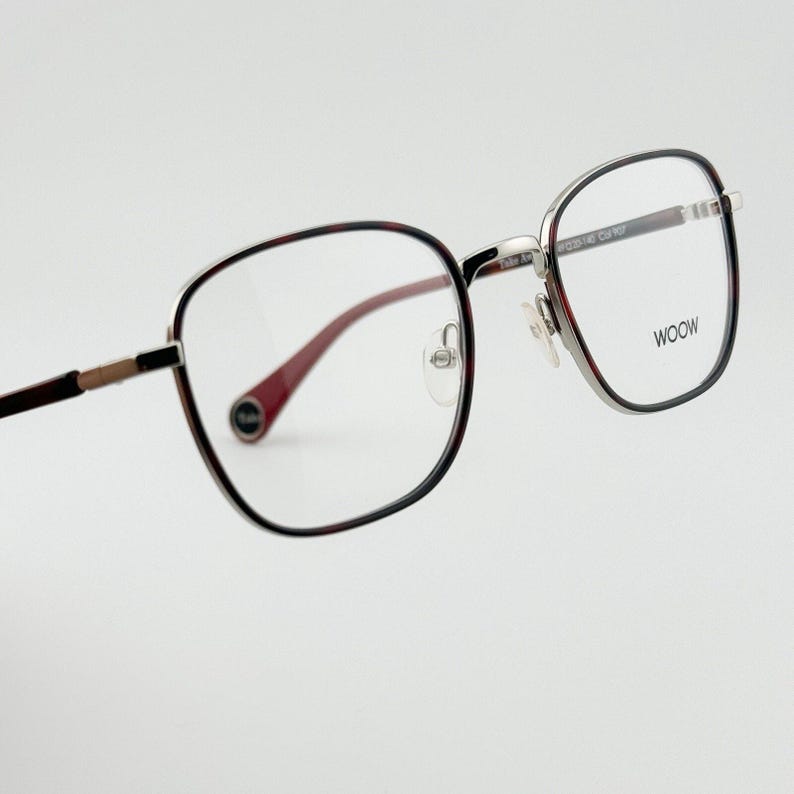 WOOW Eyewear TAKE AWAY 2 Eyeglass Frame Bold Beautiful Shiny Palladium image 1