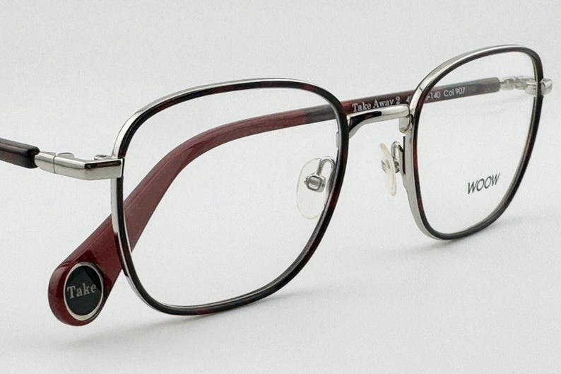 WOOW Eyewear TAKE AWAY 2 Eyeglass Frame Bold Beautiful Shiny Palladium image 6