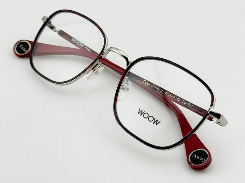 WOOW Eyewear TAKE AWAY 2 Eyeglass Frame Bold Beautiful Shiny Palladium image 10
