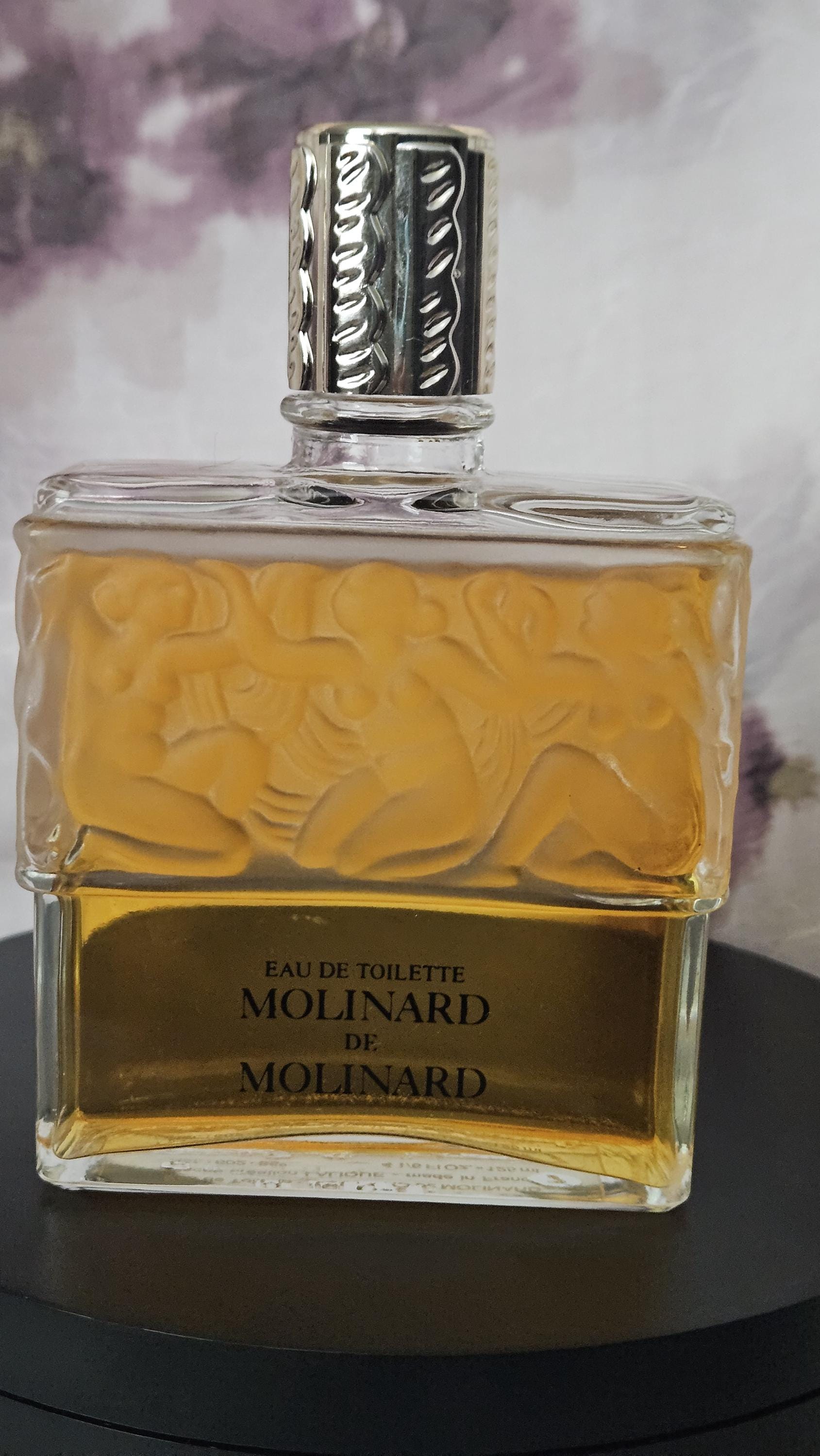 Vintage Molinard De Molinard Eau De Toilette, Frosted Nude Bottle 
