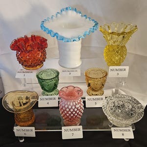 ビンテージ　フェントン ボンボンデッシュ Fenton Glass - Etsy Canada