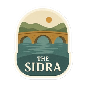 Adesivo ACOTAR | Adesivo de vinil Sidra River | Adesivo de marco Velaris | Localização de fantasia literária | Adesivos acotar | Produtos ACOTAR