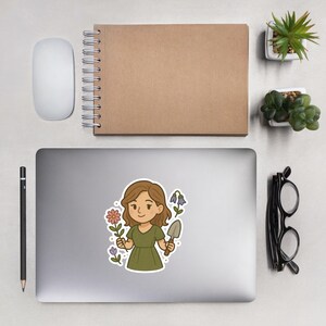 Pegatina de vinilo inspirada en Elain de ACOTAR / Personaje chibi de ACOTAR / Pegatina de fantasía literaria / Pegatina de ACOTAR