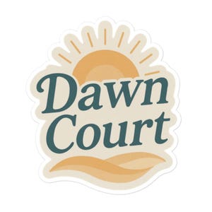 Adesivo ACOTAR | Adesivo de vinil Dawn Court | Adesivo estético Fantasy Court | Adesivo de vinil Bookish | Adesivos acotar