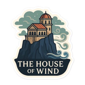 Pegatina de ACOTAR / Pegatina de vinilo de la Casa del Viento / Pegatina de Velaris Landmark / Pegatina de fantasía literaria / Pegatinas de ACOTAR / Merchandising de ACOTAR