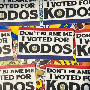 don&#39;t blame me....sticker 3.5 inches wide