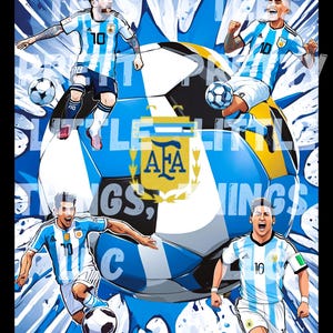 Argentina World Cup Soccer Digital Print