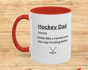 Taza de café "Papá del Hockey": un regalo para los amantes del hockey