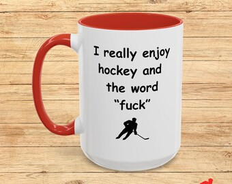 Tazza da caffè divertente per appassionati di hockey: regalo per gli amanti dell'hockey