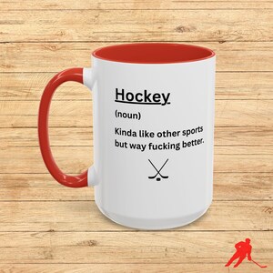 Funny Hockey Definition Coffee Mug - Hockey Fan Gift