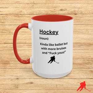 Funny Hockey Fan Coffee Mug: Hockey Definition Gift