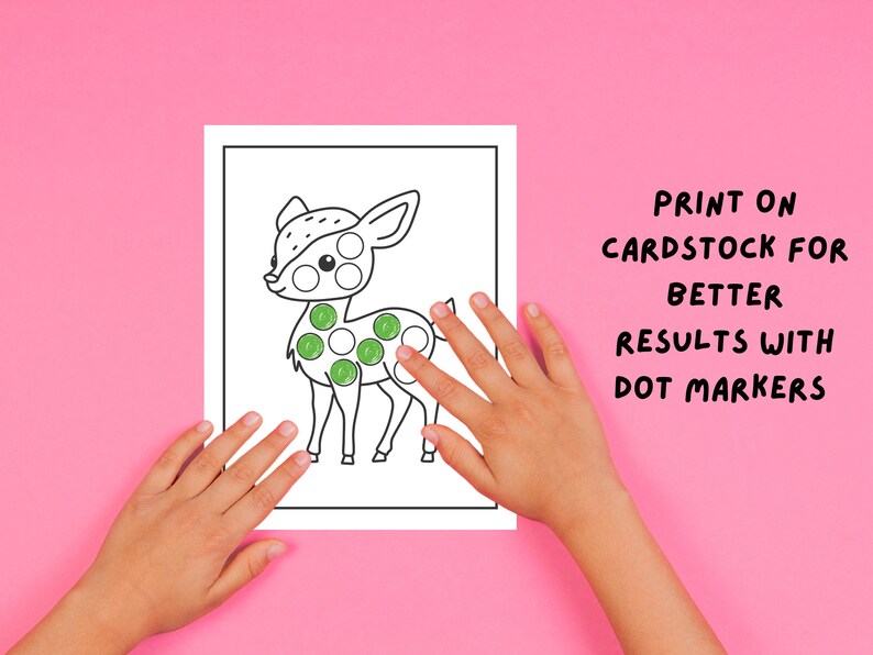 Animals Dot Marker Coloring Pages, Toddlers Coloring, Printable for ...