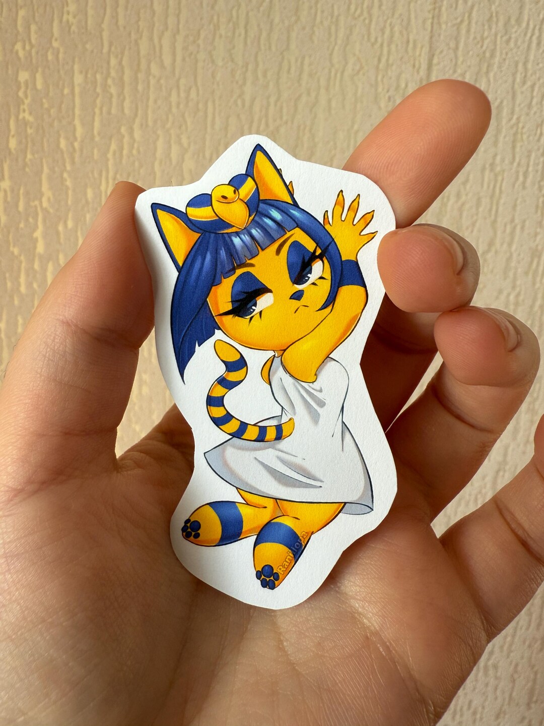 Ankha Matte Sticker – Cute Chibi Style | Animal Crossing Fan Art - Etsy