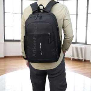 Sac à dos de grande capacité - Sac de voyage et d'école tendance pour femme, sac à dos pour ordinateur portable étudiant, cartable d'ordinateur unisexe simple
