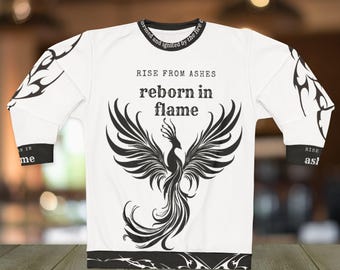 Moletom Phoenix Rebirth, Ascensão da Ave de Fogo das Cinzas, Pulôver Unissex de Mitologia