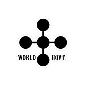 Pegatina troquelada del Gobierno Mundial / One Piece