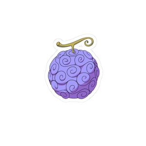 Pegatina troquelada de la Fruta del Diablo Gum-Gum / One Piece