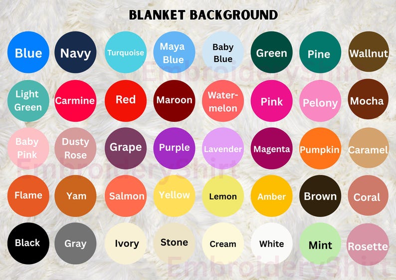 a grid of 24 different colored circles, each representing a different color, arranged in a visually appealing pattern.