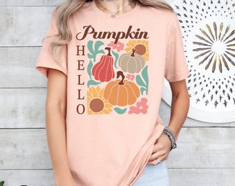 Hello Pumpkin Shirt, Fall Shirt For Women, Pumpkin Shirt,Thanksgiving Shirts,Autumn Shirts,Pumpkin Season Shirt,Fall Pumpkin Shirt,Сute Fall