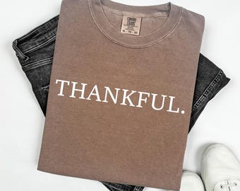Thankful Shirt, Thanksgiving Family Shirt, Fall Shirt, Religious Gift Idea,Retro Fall Season, Autumn Tee,Thankful Grateful Fall Shirt