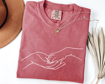 Dog Paw & Hand T-Shirt, Human Hand and Paw Shirt, Dog Paw Holding Hand Shirt, Dog Paw Animal Lover Shirt, Dog Mom Bond Shirt, Dog Dad Gift