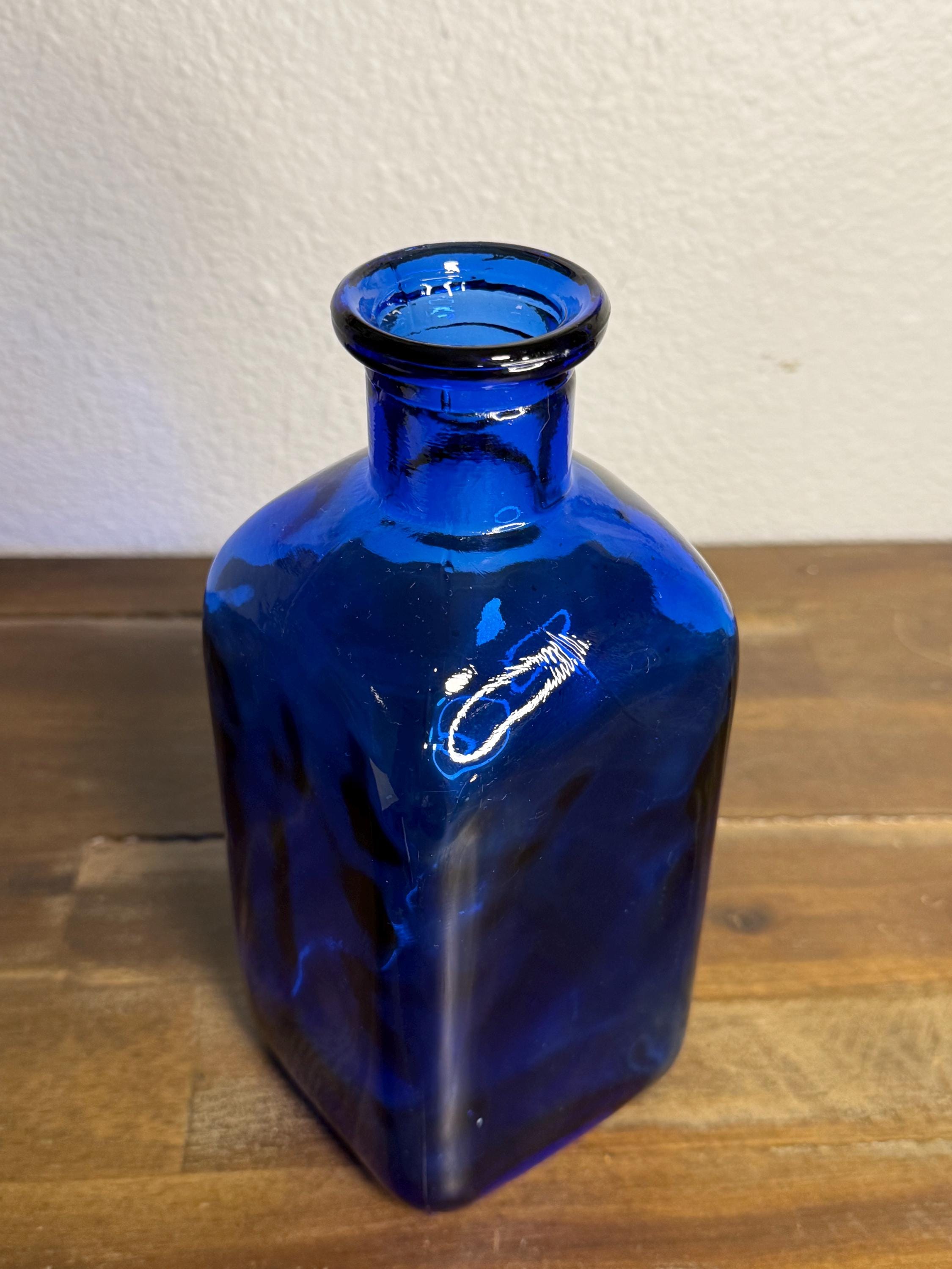 Cobalt blue glass water bottles - Etsy 日本