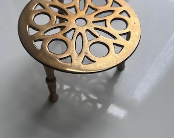 Vintage small Brass trivet