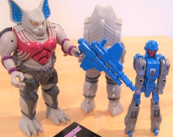 Vintage Transformers Bomb Burst Figure: 1987 Evil Pretender/Robot/Instructions