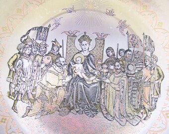 Silver Damascene Metal Plate: Vintage 1975/Limited Edition Reed & Barton