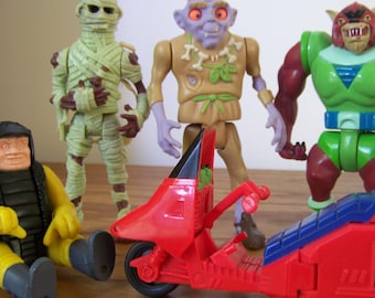 Vintage Real Ghostbusters Monsters Transforming Action Figures: 1980s/Set of 5