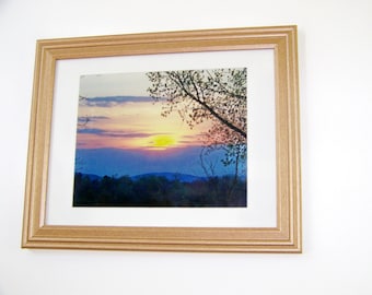 Original Sunset Photograph: Signed/Matted/Framed/Fine Art