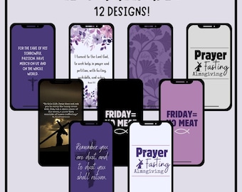 Lent Phone Wallpaper and Lockscreen Bundle (Digital Download)