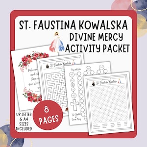 Paquete de actividades de Santa Faustina Kowalska: Domingo de la Divina Misericordia (Descarga digital)