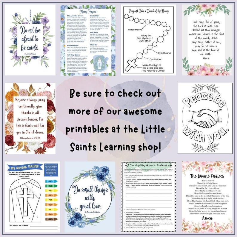 Printable Catholic Kids Mass Guide and Activity Packet | First ...