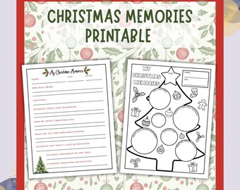 Christmas Memories Printable for Kids (Digital download)