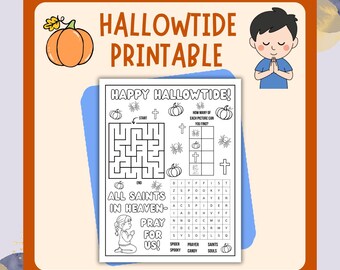Catholic Preschool Hallowtide Printable (Digital download)