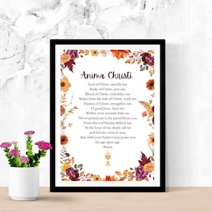 Catholic Prayer Printable | Anima Christi | Digital Download
