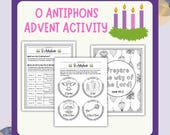 O Antiphons Advent Activity for Catholic Kids (Digital download)