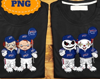 スケリントンとペニーワイズ バッファロー・ビルズ 風船 PNG ホラー ハロウィン フットボールシーズン