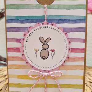 Osterkarte handgemacht / Frohe Ostern / Grußkarte 3D / minimalistisch / Frühlingskarte / Set