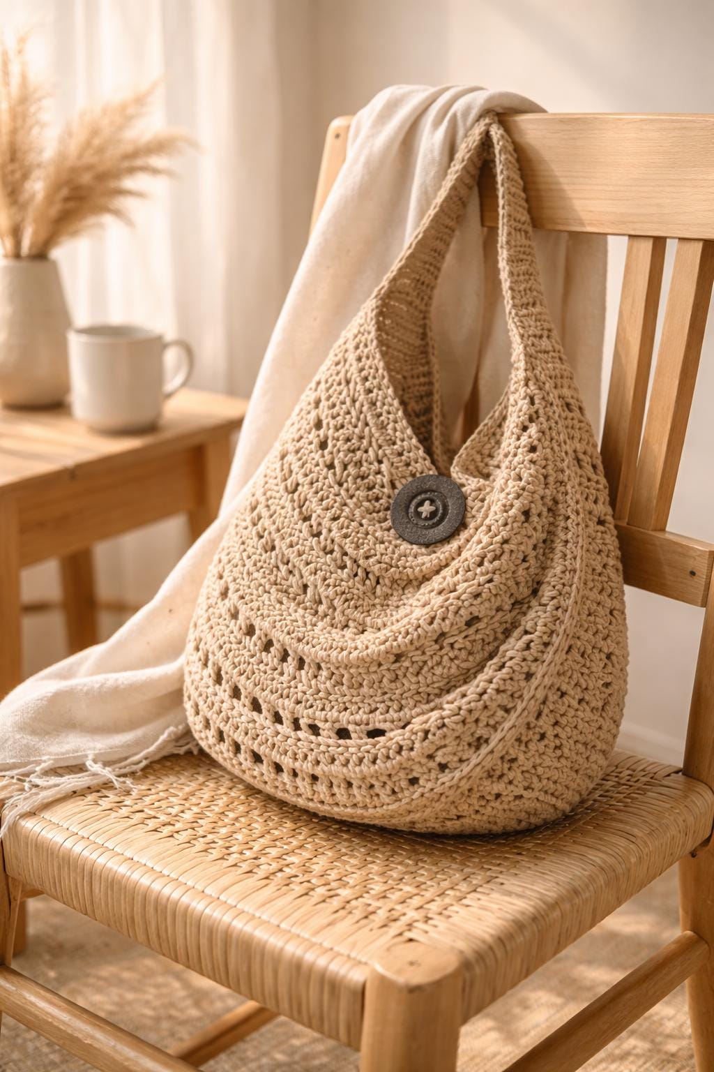 DIY Crochet Tote Bag Pattern | Beginner Crochet Bag Pattern PDF | Easy ...