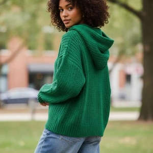 crochet Hoodie Sweater Pattern PDF | Crochet Hoodie Sweater Crochet Pattern | Sizes XS–5XL | Digital Download