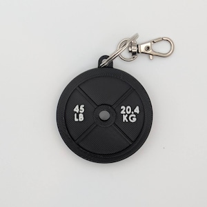 3D Printed Weight Plate Keychain – 45 LB / 20.4 KG