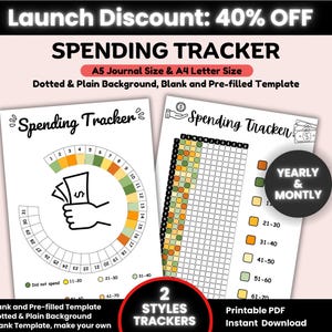 Spending Tracker Printable, Spending Log, Payment Tracker, Finance Tracker, Expense Tracker, Money Spending Tracker, Shopping Tracker