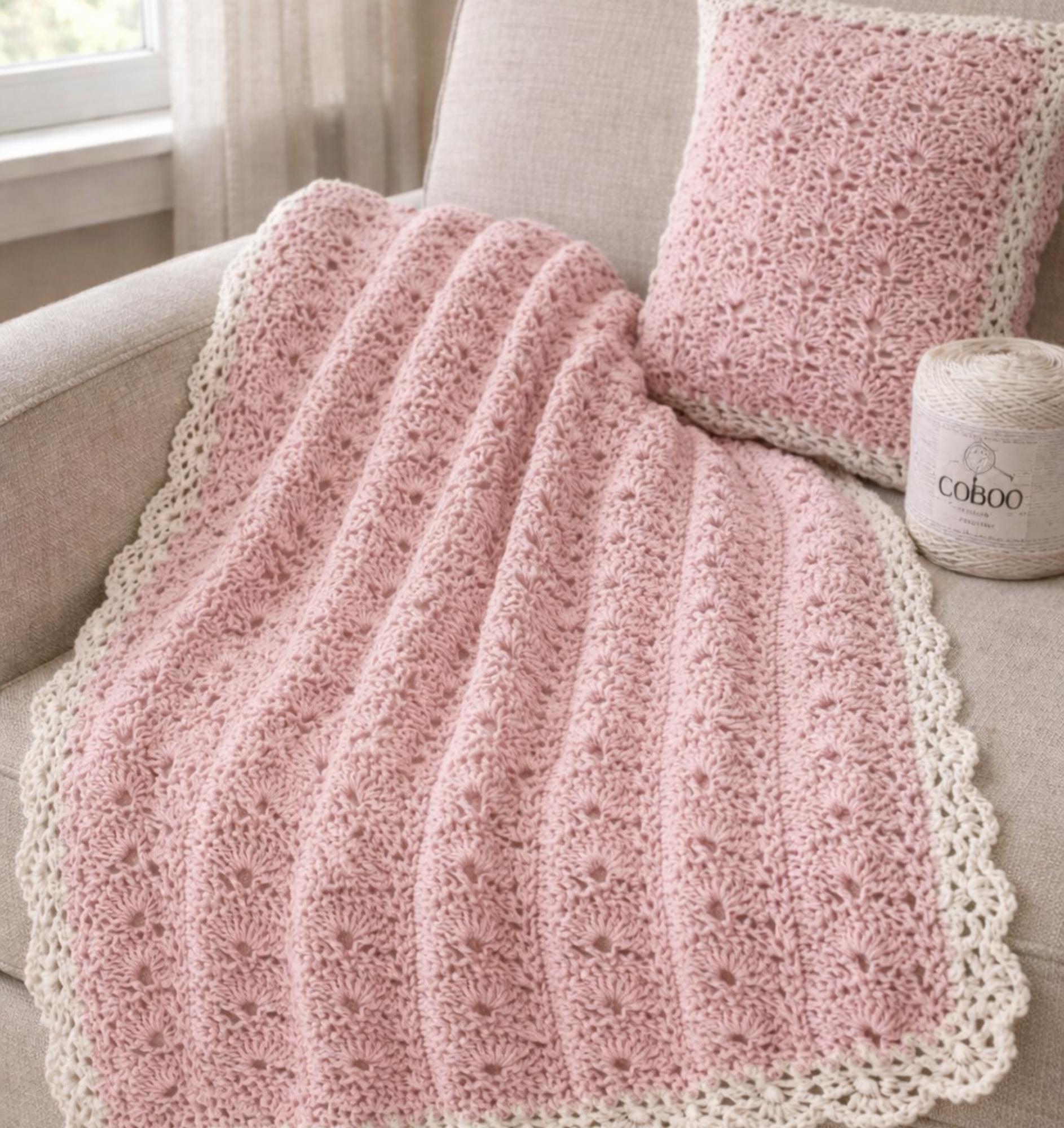 Shell Stitch Baby Blanket Pattern, Easy Crochet Pattern (PDF Download ...